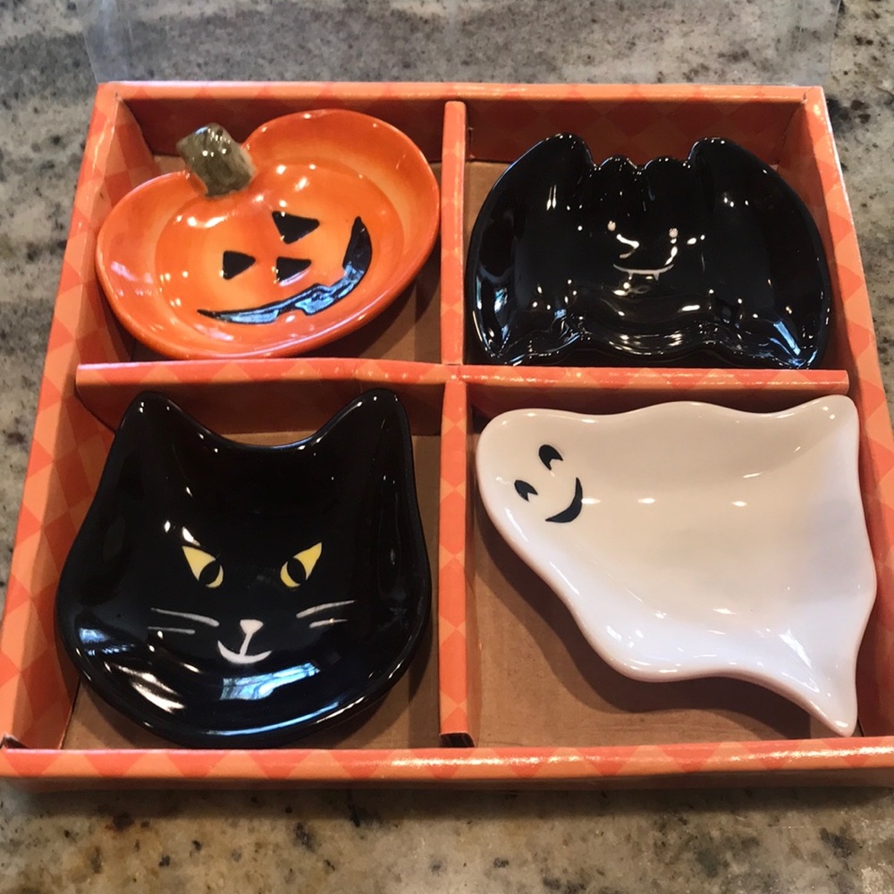 American Retro inc hand painted Halloween dipping
